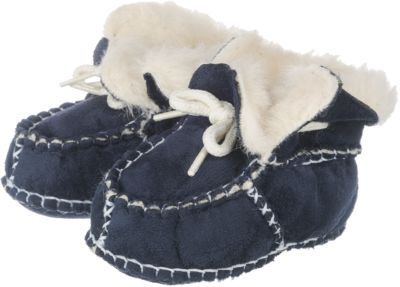 Playshoes Babyschuh Lammfell-Schuh mit Klettverschluss