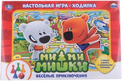 Настольная игра-ходилка "Ми-ми-мишки, веселые приключения", Умка