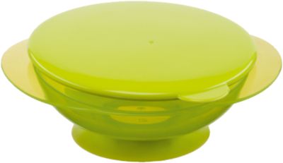 Тарелка на присоске с крышкой "FEEDING BOWL", Happy Baby, лайм