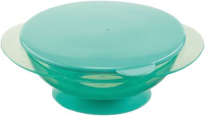 Тарелка на присоске с крышкой "FEEDING BOWL", Happy Baby, ментоловый