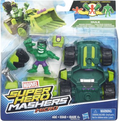 Набор Микро-Фигурка + Машина Марвел, HEROMASHERS