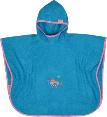 Badeponcho, Lastwagen, petrol, 60 x 75 cm Jungen Kinder