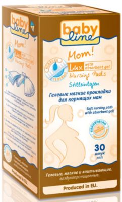 Прокладки для груди (гелевые)  30 шт, BABYLINE