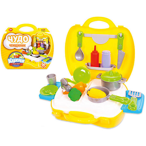 Игрушечная кухня ABtoys "Чудо-чемоданчик", 21 предмет от ABtoys