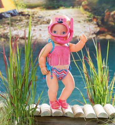 Baby Born Puppenkleidung-Zapf-Schwimmen Kostüm-Bikini-Strand-Schwimmen wear 
