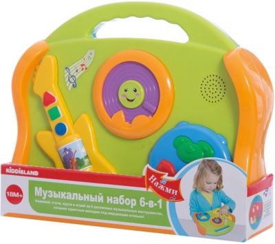 Развивающая игрушка "Музыкальные инструменты" 6 в 1, Kiddieland