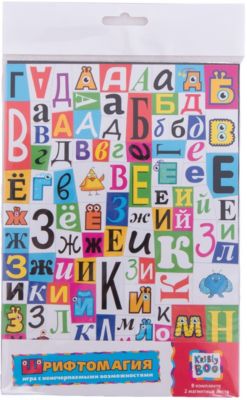 Обучающие магнитные пазлы "Шрифтомагия", Kribly Boo