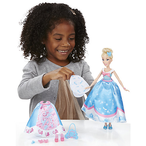 Кукла Disney Princess Золушка в платье со сменными юбками, 28 см от Hasbro