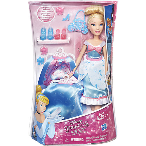 Кукла Disney Princess Золушка в платье со сменными юбками, 28 см от Hasbro