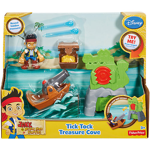Игровой набор Fisher Price "Джейк и пираты Нетландии" Сокровища крокодила Тик-Така