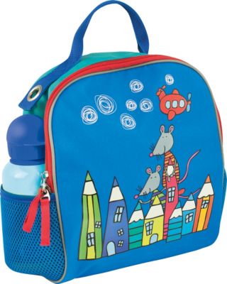 Kinderrucksack inkl. Sitzkissen Mini Kids Club, blau