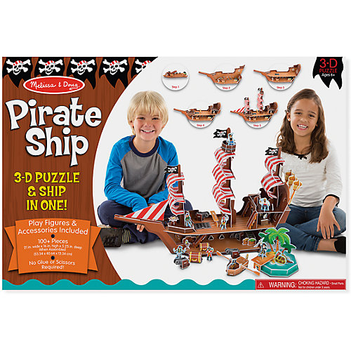 3D пазл "Пиратский корабль", Melissa & Doug от Melissa & Doug
