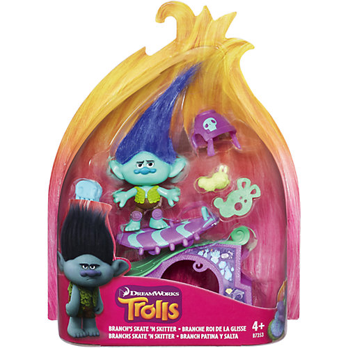 Игровой набор Тролли "Бранч со скейтом" от Hasbro
