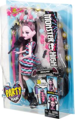Стильные прически Дракулауры, Monster High