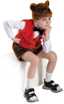 Карнавальный костюм "Медведь Михей", Батик