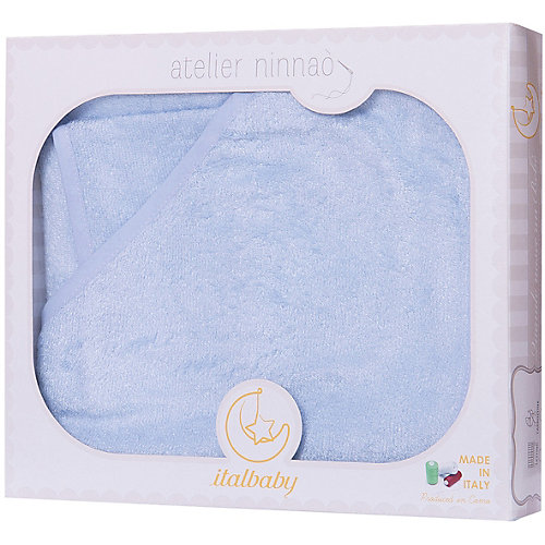 Махровое полотенце 100/100, Italbaby, голубой от Italbaby