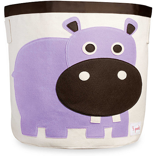 Корзина для хранения Бегемотик (Purple Hippo), 3 Sprouts - фиолетовый от 3 Sprouts