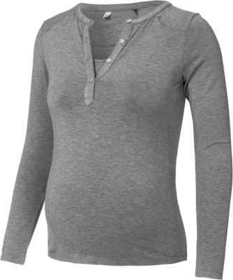 Stilllangarmshirt Julia grau Gr. 44 Damen Kinder
