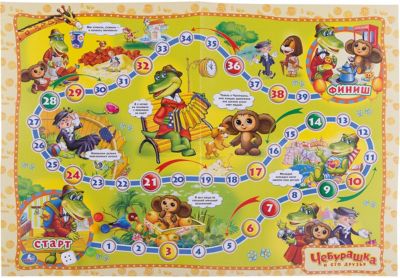 Настольная игра-ходилка "Чебурашка", Умка