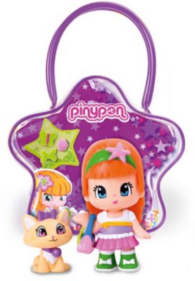 Кукла Пинипон с оранжевыми волосами с кошечкой в сумочке, Famosa