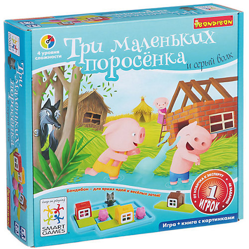Логическая игра " Три маленьких поросёнка", Bondibon от Bondibon