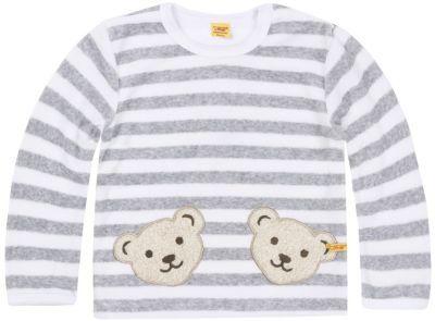 Steiff Baby-Mädchen Sweatshirt - Mit Teddybär Motiv Langarm