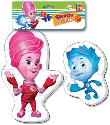 Мягкие макси-пазлы  "Фиксики", Vladi Toys