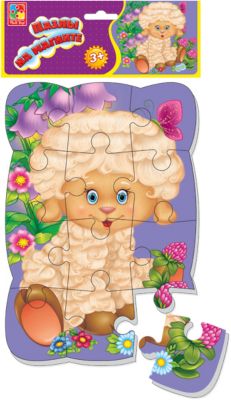 Пазлы на магните "Овечка", Vladi Toys