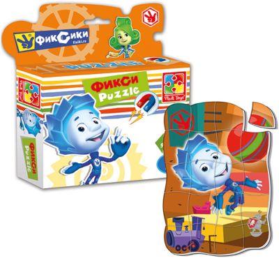 Магнитные фигурные пазлы "Нолик", Фиксики, Vladi Toys