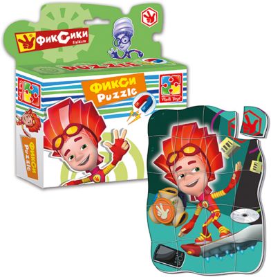 Магнитные фигурные пазлы "Файер", Фиксики, , Vladi Toys