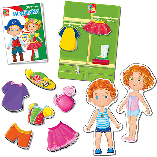 Магнитная игра-одевашка "Модники", Vladi Toys