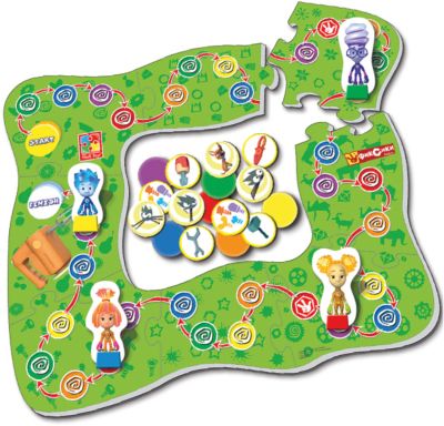 Настольная игра-ходилка "Миксер", Фиксики, Vladi Toys