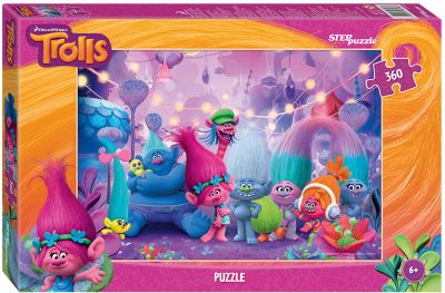 Пазл "Тролли", 360 деталей, Step Puzzle