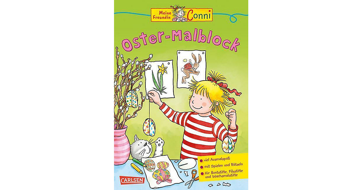 Spielzeug: Carlsen Verlag Buch - Meine Freundin Conni - Oster-Malblock