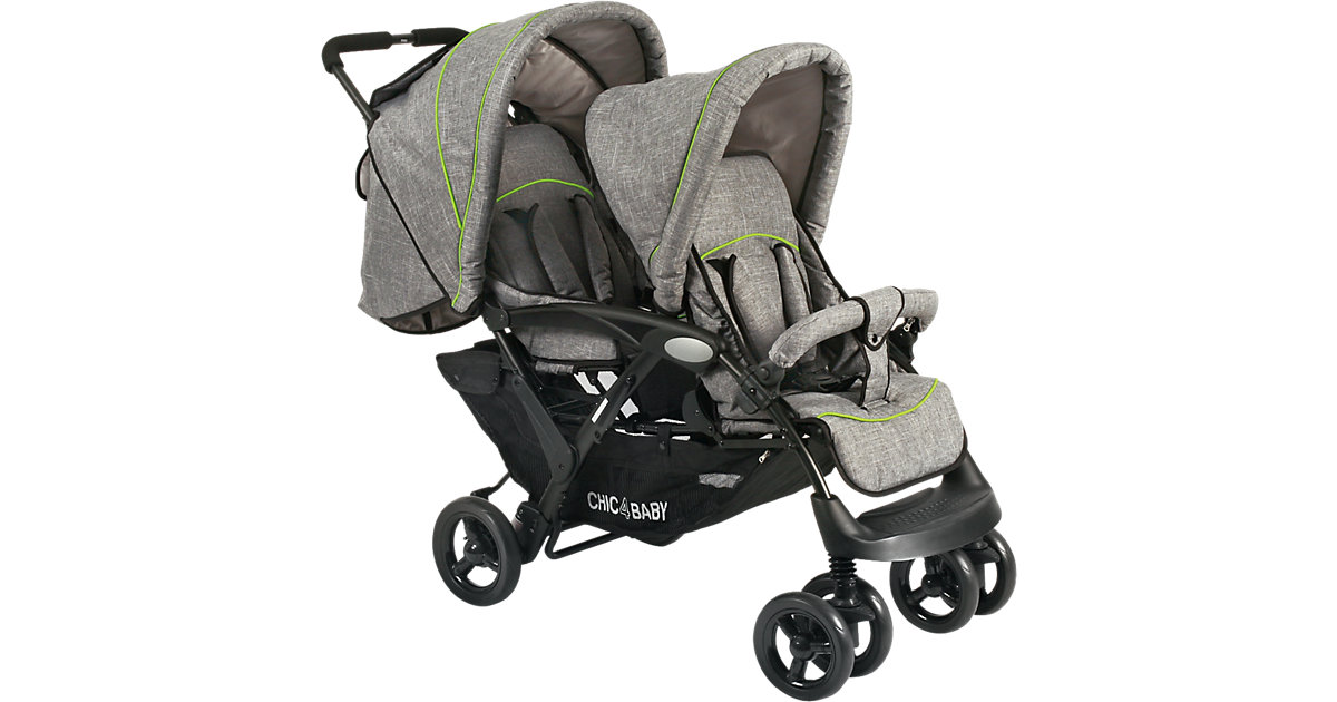CHIC4BABY · Geschwisterwagen Duo, jeans grey, 2017 CHIC4BABY · Geschwisterwagen Duo, jeans grey, 2017