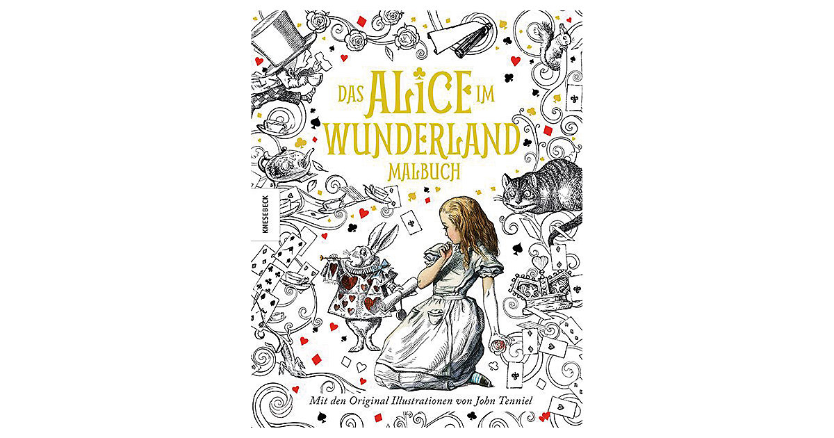 Buch - Das Alice im Wunderland Malbuch