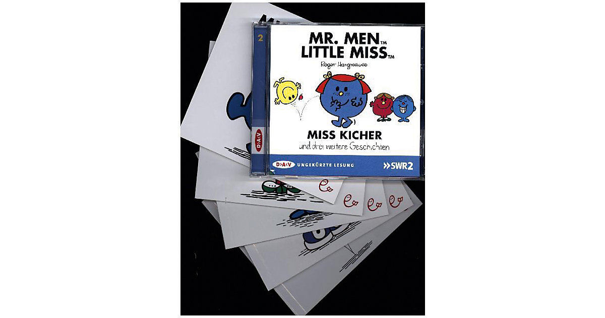Mr. Men und Little Miss: Miss Kicher und drei weitere Geschichten, 5 Bücher und 1 Audio-CD Hörbuch