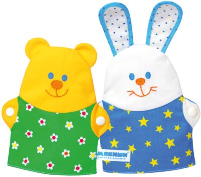 Игрушка на руку «Зайка и Мишка», Мякиши