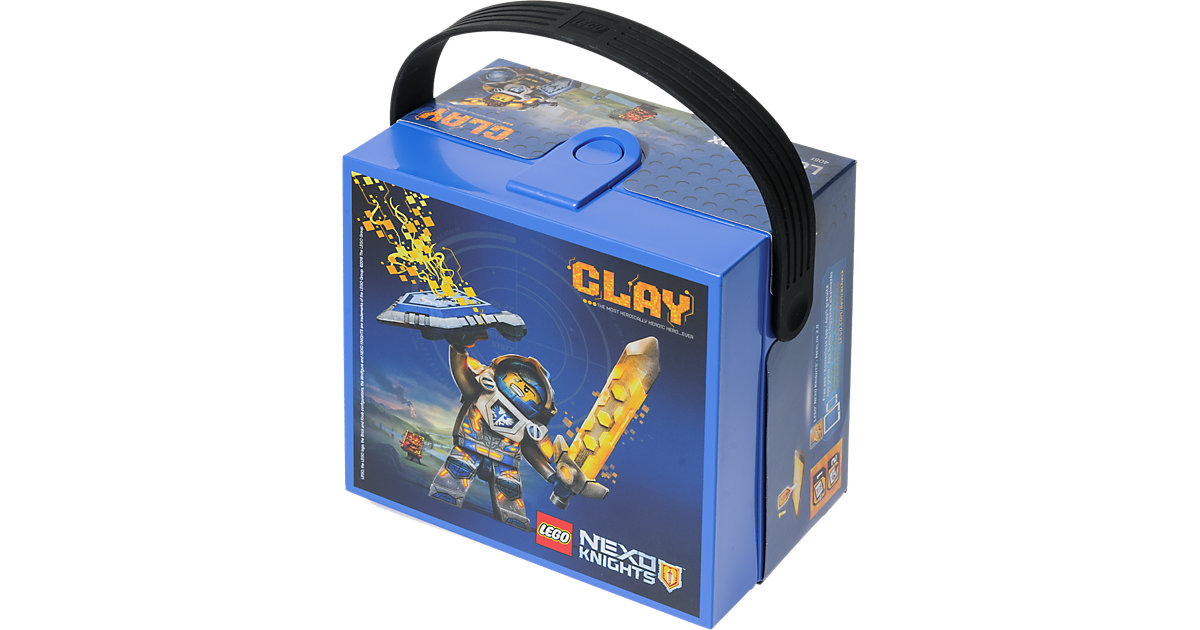 Brotdose mit Griff Nexo Knights , blau Brotdose mit Griff Nexo Knights , blau