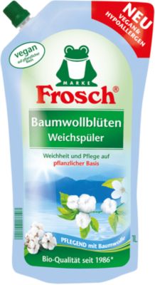 Ополаскиватель для белья Frosch Цветы хлопка, 1 л
