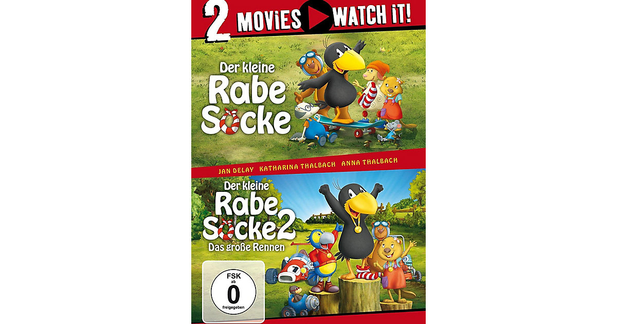DVD Der kleine Rabe Socke / Der kleine Rabe Socke 2 Hörbuch