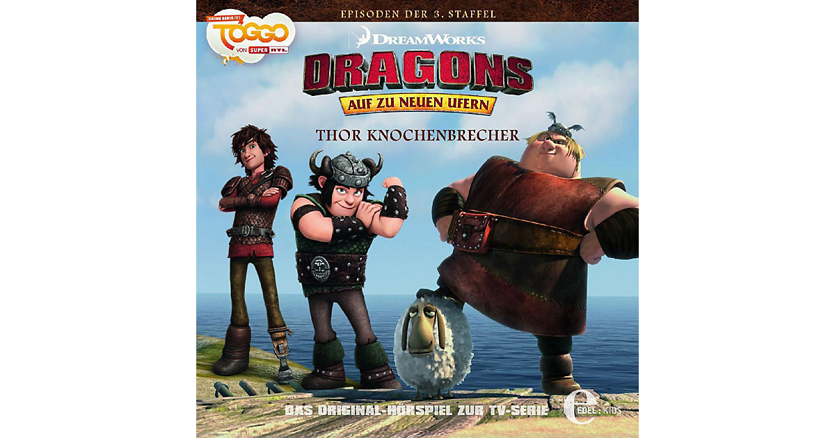 CD Dragons - Auf zu neuen Ufern 23 - Thor Knochenbrecher (Hörspiel zur TV-Serie) Hörbuch