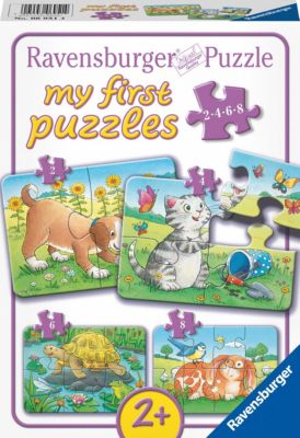 Rahmenpuzzle mit Unterlage Trefl Kätzchen beim Spielen für Kinder ab 3 Jahren Puzzle 15 Teile