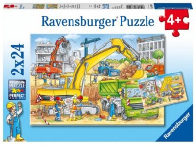 2 X 24 Teile Ravensburger Kinder Puzzle Helden im Einsatz 07814 