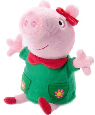 Мягкая игрушка "Пеппа модница озвученная", 20 см, Peppa Pig