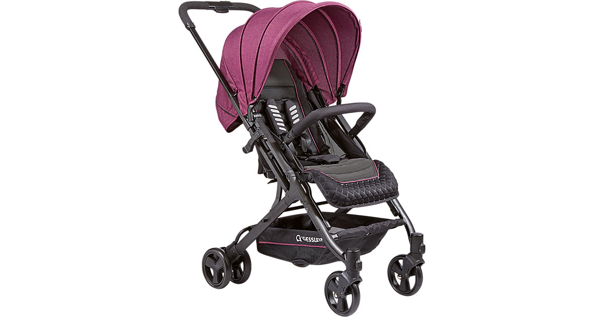 Gesslein · Buggy S8 Sport, beere meliert, Gestell schwarz, 2017 Gesslein · Buggy S8 Sport, beere meliert, Gestell schwarz, 2017
