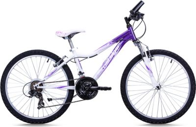 Jugendfahrrad Mountainbike Verona 24 Zoll, weiß/lila