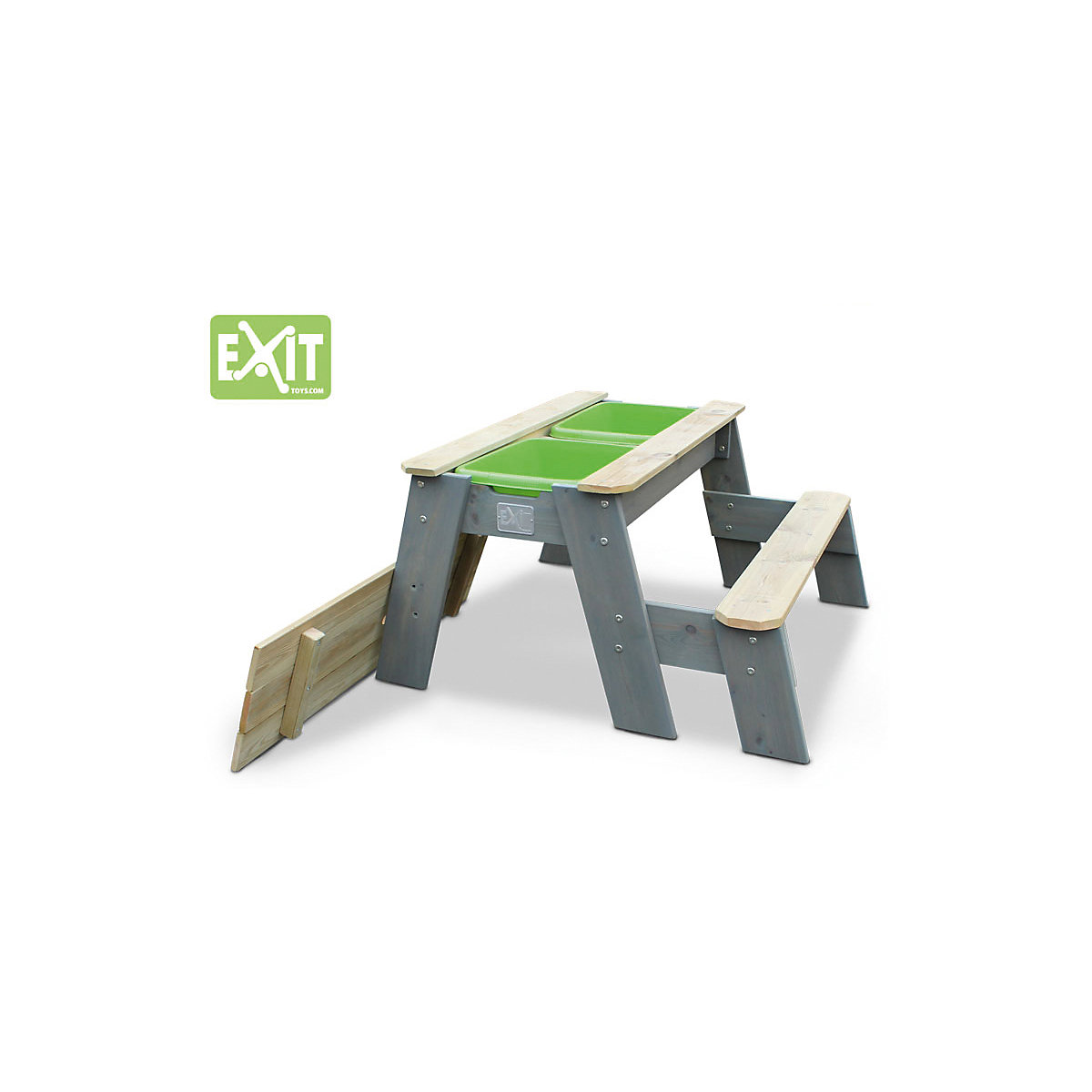 Exit Toys EXIT Aksent Sand- Wasser- und Picknicktisch (1 Sitzfach)