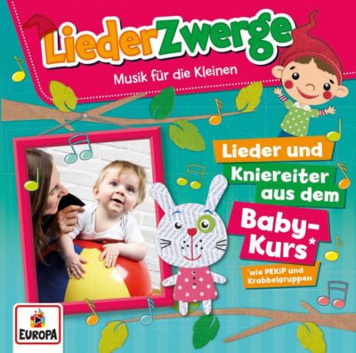 Image of CD Liederzwerge - Lieder & Kniereiter aus dem Baby-Kurs (Lena,Felix & die Kita-Kids) Hörbuch