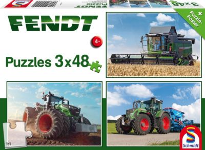 Schmidt Spiele 55625 Kinderpuzzle John Deere Traktor 6630 36 x 24 cm ab 4 Jahre 